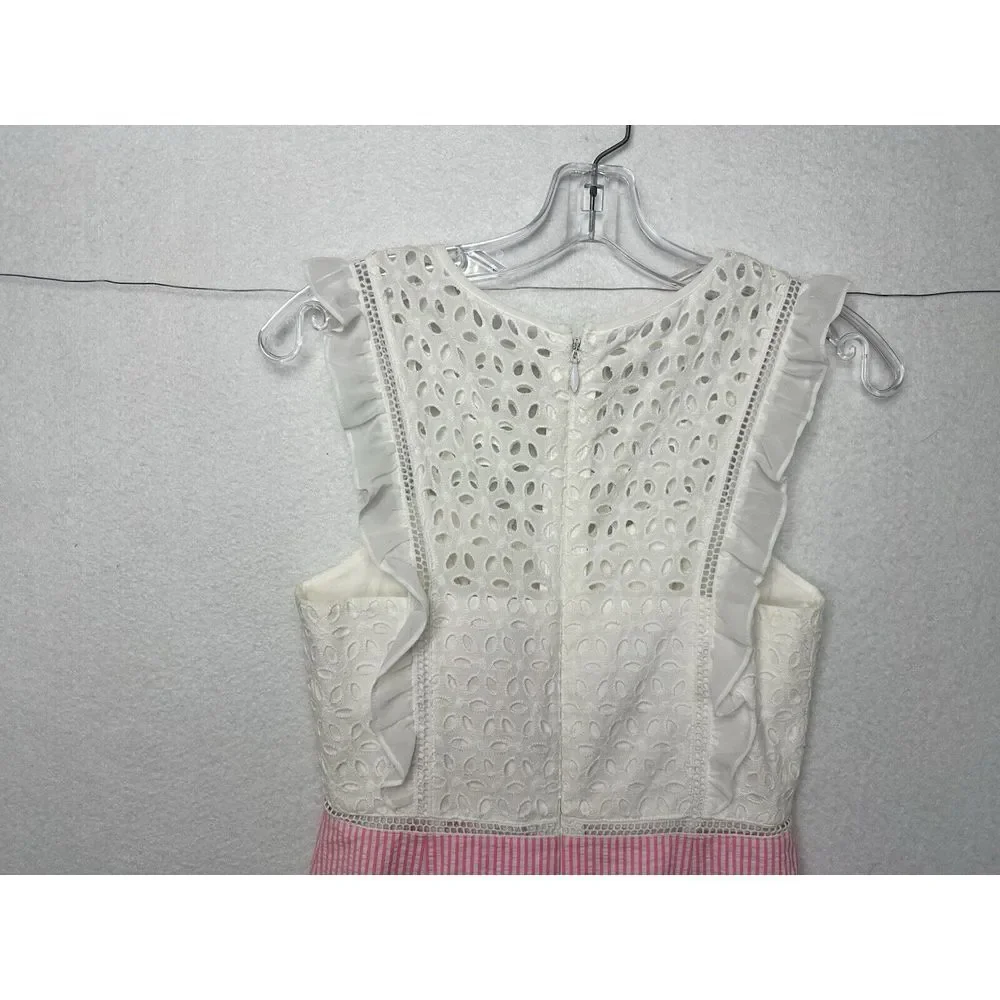 Lilly Pulitzer Maya Shift Dress White & Pink‎ Seersucker Size 0 NEW - Picture 5 of 12